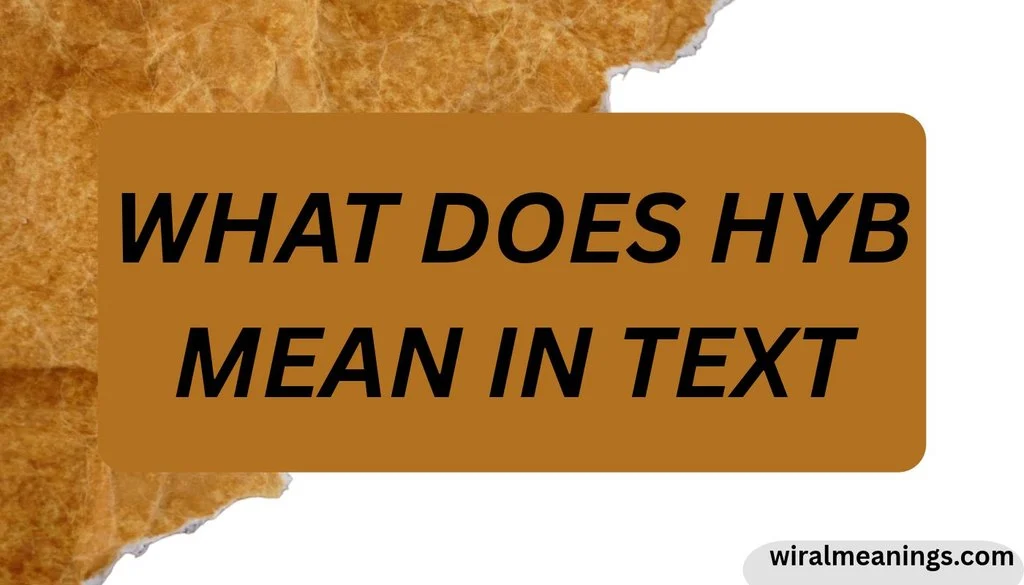 What Does HYB Mean in Text? Slang Meaning Explained in 2026